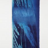 EMOZIONI BLU – Xilografia su carta di riso stampata dall’artista – Esemplare unico – cm 97 x cm 42 – 2005